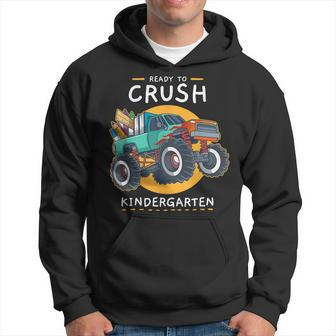 Ready To Crush Kindergarten Back To School Monster Truck Hoodie - Monsterry CA