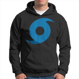 Red Hurricane Symbol Storm Warning Tornado Rain Wind Hoodie - Monsterry UK