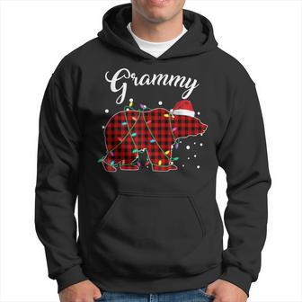 Red Plaid Grammy Bear Matching Buffalo Pajama Hoodie - Monsterry