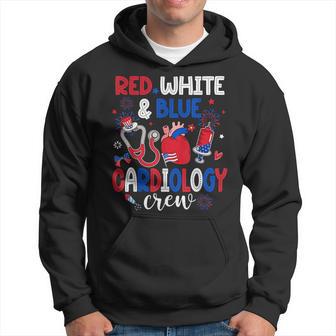 Red White & Blue Cardiology Crew Cardiac Tech 4Th Of July Hoodie - Monsterry CA