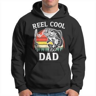 Reel Cool Dad Fishing Daddy Father's Day Fisherman Hoodie - Thegiftio UK