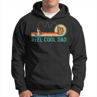 Reel Cool Dad Vintage Retro Fishing Fisherman Dad Hoodie - Monsterry CA