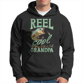 Reel Cool Grandpa Fishing Grandpas Father's Day Dad Hoodie - Seseable