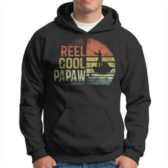 Reel Cool Papaw Fishing Papaw Birthday Vintage Hoodie - Monsterry