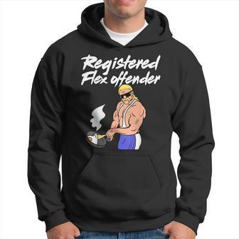 Registered Flex Offender Ironic Bodybuilder Meme Sigma Hoodie - Thegiftio UK