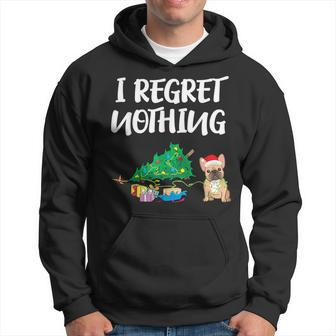 I Regret Nothing Frenchie Christmas French Bulldog Hoodie - Monsterry UK