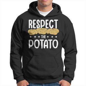 Respect The Potato Lover Vegetarian Tater Tot Fries Hoodie - Thegiftio UK