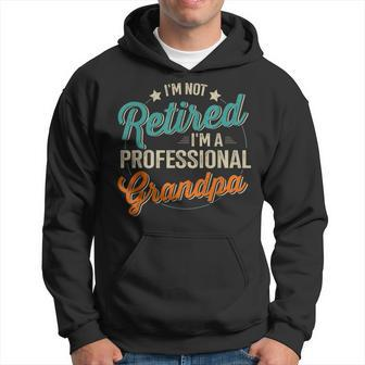 Retired Professional Grandpa Fathers Day Birthday Christmas Hoodie - Seseable