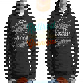 Retired Professional Grandpa Fathers Day Birthday Christmas Hoodie - Seseable