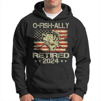 Retirement 2024 Fisherman O-Fish-Ally Retired 2024 Hoodie - Monsterry