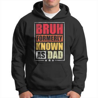 Retro American Flag Bruh Formerly Known As Dad Father's Day Hoodie - Thegiftio UK
