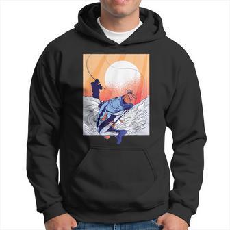 Retro Angler Fishing Hoodie - Thegiftio UK