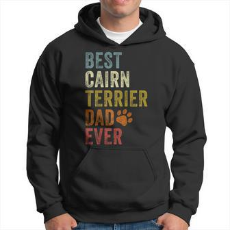Retro Best Cairn Terrier Dad Ever Dog Papa Father's Day Hoodie - Monsterry CA