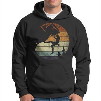 Retro Bouldering Mountain Climber Climb Sports Rock Climbing Hoodie - Thegiftio UK