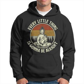 Retro Buddha Vintage Spiritual Quote Buddhism Yogi Yoga Hoodie - Thegiftio UK