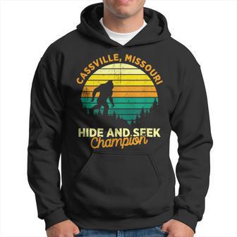 Retro Cassville Missouri Big Foot Souvenir Hoodie - Monsterry AU