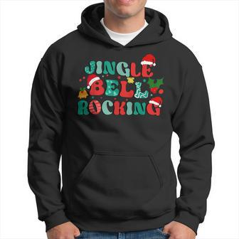 Retro Christmas Jingle Bell Rocking Christmas Hoodie - Seseable