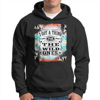 Retro Cowgirl I Got A Thing For The Wild Ones Hoodie - Monsterry CA
