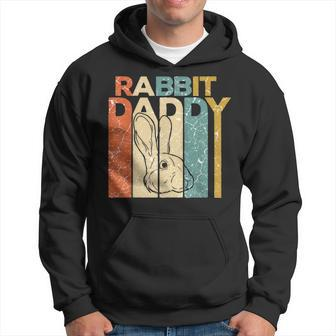 Retro Daddy Rabbit Bunny For Men- Father's Day Hoodie - Monsterry AU