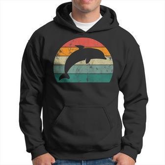 Retro Delfin Mehrfarbig Mit Delfin Hoodie - Geschenkecke