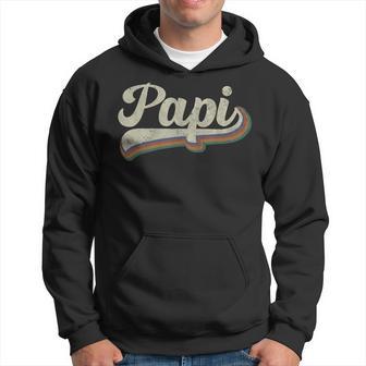 Retro Distressed Vintage Papi Father's Day Hoodie - Thegiftio UK