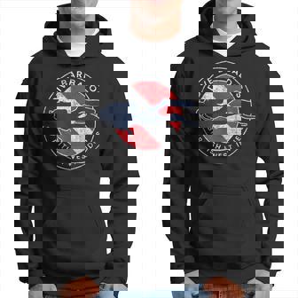 Retro Dive Barbados Scuba Diver Vintage Dive Flag Hoodie - Thegiftio