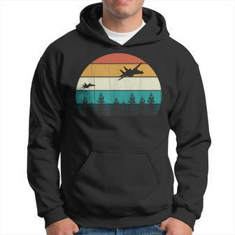 Retro Dog Fight Aircraft Pilot Vintage Sunset Military Jets Hoodie - Monsterry AU