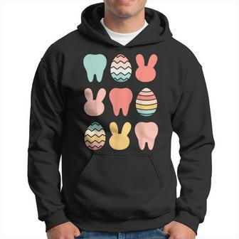 Retro Easter Dentist Dental Assistant Oral Hygienist Tooth Hoodie - Monsterry