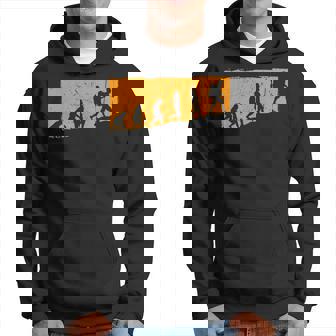 Retro Evolution Hiking Hiker Trekking Mountains Hike Hoodie - Thegiftio