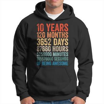 Retro 10 Years Old 10Th Birthday Awesome 10 Yo Hoodie - Thegiftio UK