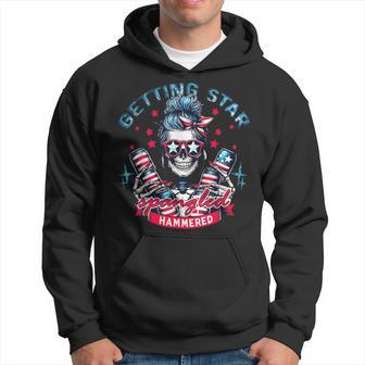 Retro Getting Star Spangled Hammered America 4Th Of July Hoodie - Monsterry AU