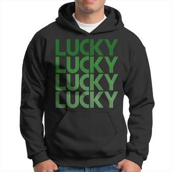 Retro Green Lucky For St Particks Day Hoodie - Seseable