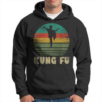 Retro Kung Fu Fighter Fighting Martial Arts Vintage Kung Fu Hoodie - Monsterry