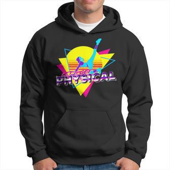 Retro Let's Get Physical Totally 80'S Workout Fitness Hoodie - Thegiftio UK