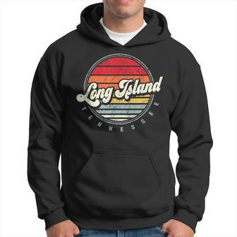 Retro Long Island Home State Cool 70S Style Sunset Hoodie - Monsterry AU