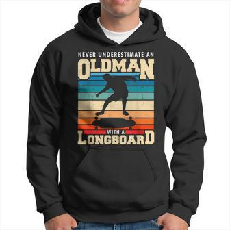 Retro Longboarder Longboard Hoodie - Seseable