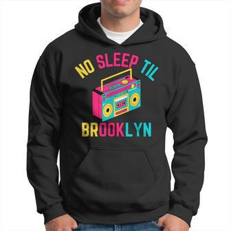 Retro No Sleep Til Brooklyn Hoodie - Seseable