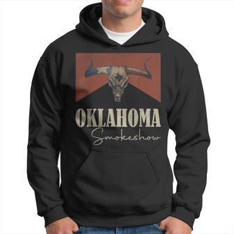 Retro Oklahoma Smokeshow Western Hoodie - Seseable