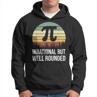 Retro Pi Day Irrational But Well Rounded Math Teacher Hoodie - Monsterry