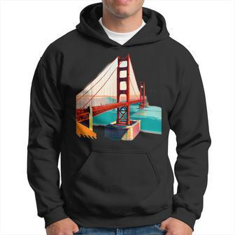 Retro San Francisco Golden Gate Bridge Sf Fog City Sf Hoodie - Monsterry CA