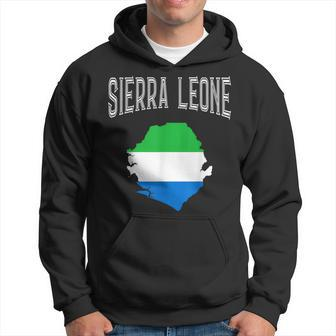 Retro Sierra Leone Flag Vintage Throwback Sport Hoodie - Monsterry