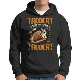 Retro Tacocat Spelled Backward Is Tacocat Cat Hoodie - Seseable