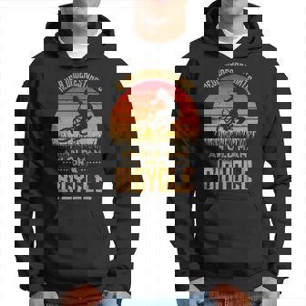 Retro Never Underestimate An Old Man On A Bicycle Hoodie | Seseable UK