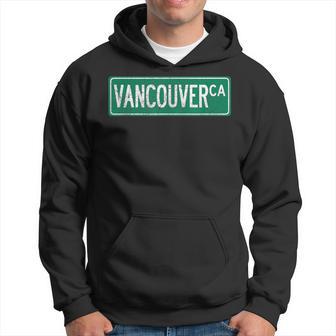 Retro Vancouver Canada Street Sign Hoodie - Monsterry DE