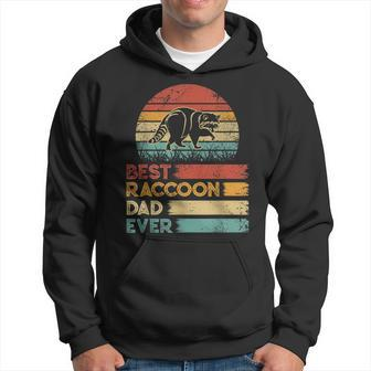 Retro Vintage Best Raccoon Dad Ever Animals Lover Hoodie - Monsterry DE