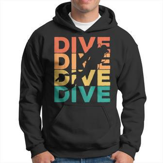 Retro Vintage Diving For Diver Hoodie - Seseable