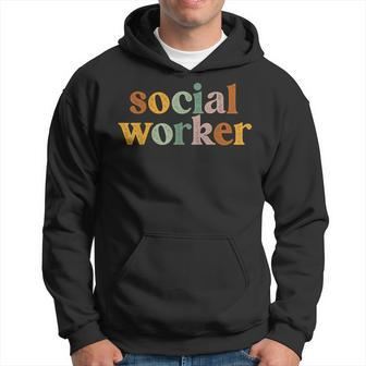 Retro Vintage Social Worker Social Work Life For Womens Hoodie | Mazezy