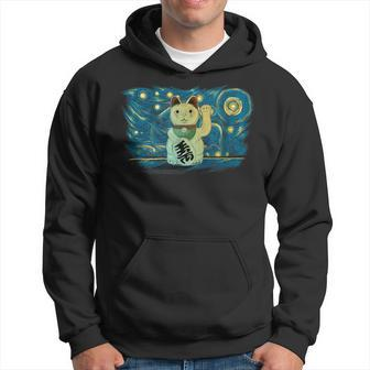 Retro Vintage Style Lucky Cat Hoodie - Monsterry AU