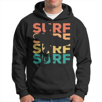 Retro Vintage Surfing For Surfers Hoodie | Mazezy