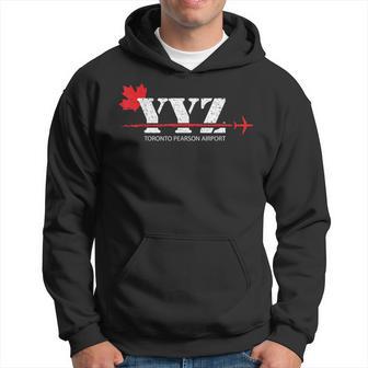 Retro Vintage Toronto Yyz Maple Leaf Airport Code Hoodie - Monsterry CA